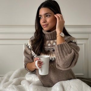 Cozy Fair Isle Turtleneck